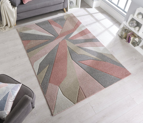 Bai Dusky Pink Area Rug