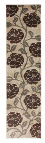 Vine Beige/Brown Area Rug RUGSANDROOMS 