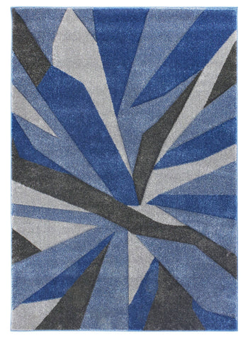 Shatter Blue/Grey Area Rug RUGSANDROOMS 