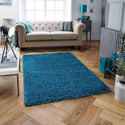 Harmony Ocean Teal Area Rug RUGSANDROOMS 