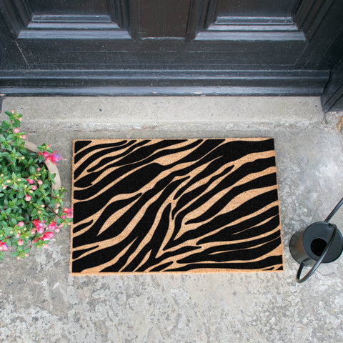 Zebra Print Doormat