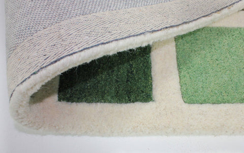 Image of Roselle Green/Cream Area Rug RUGSANDROOMS 