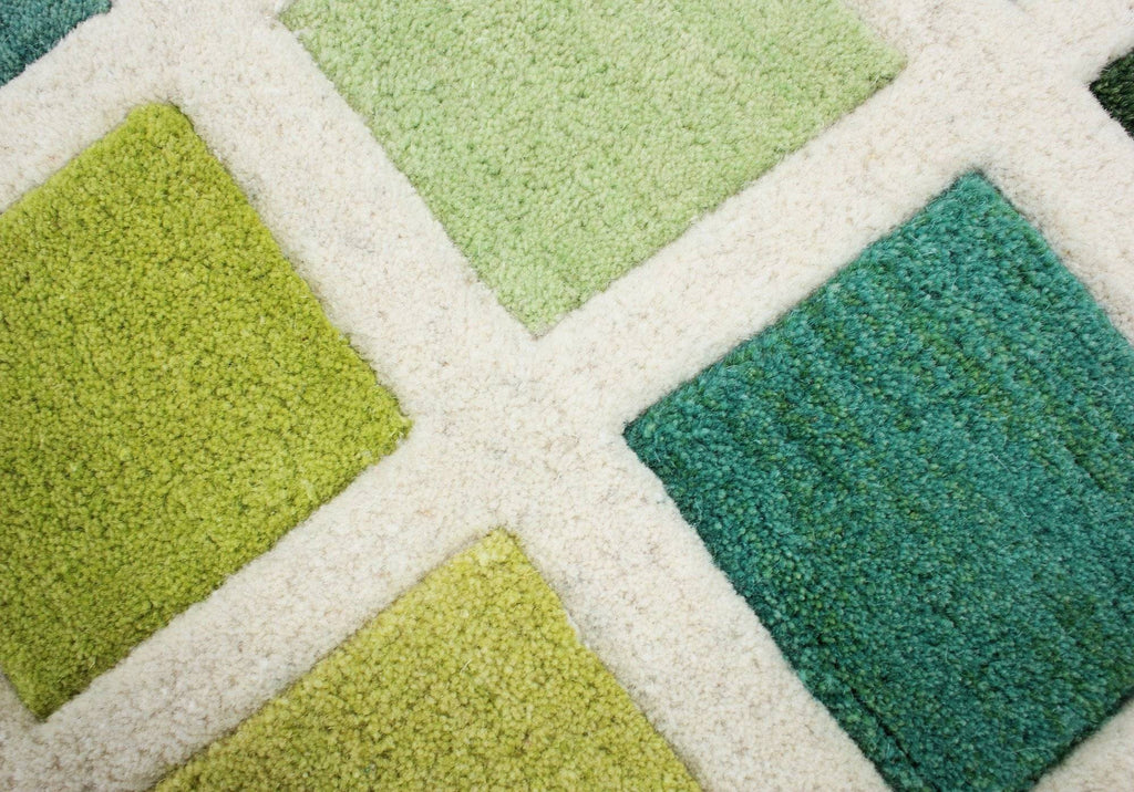 Roselle Green/Cream Area Rug RUGSANDROOMS 