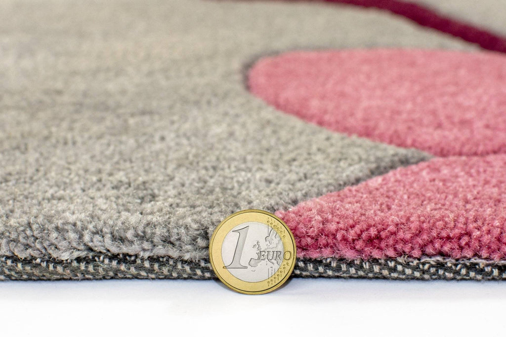 Karina Charcoal/Pink Area Rug RUGSANDROOMS 