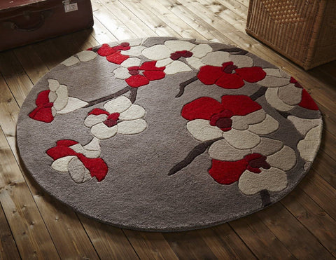 Image of Karina Red Area Rug RUGSANDROOMS 