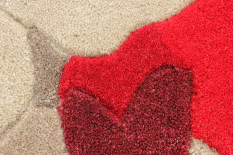 Image of Karina Red Area Rug RUGSANDROOMS 