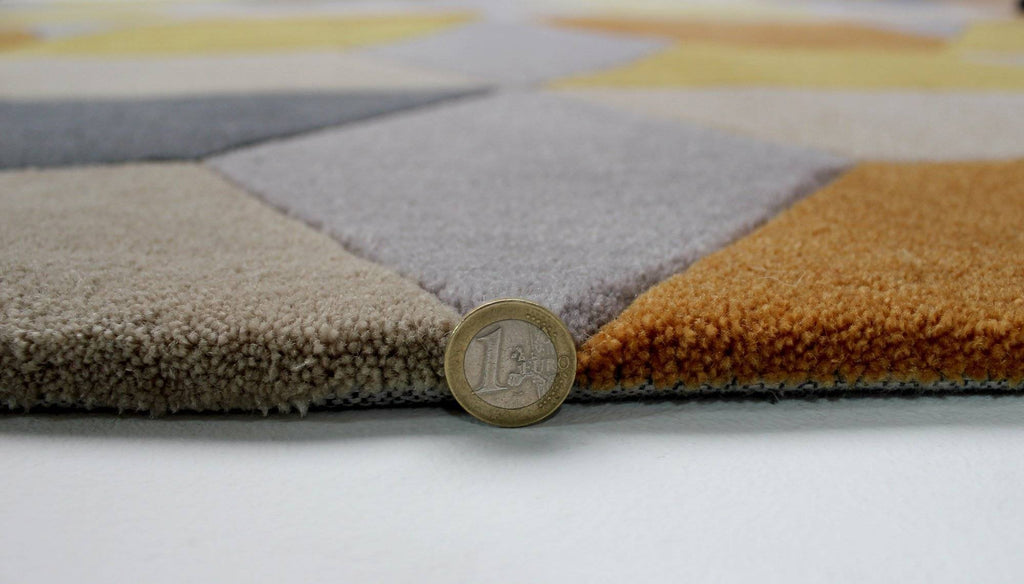 Kalani Ochre Area Rug RUGSANDROOMS 
