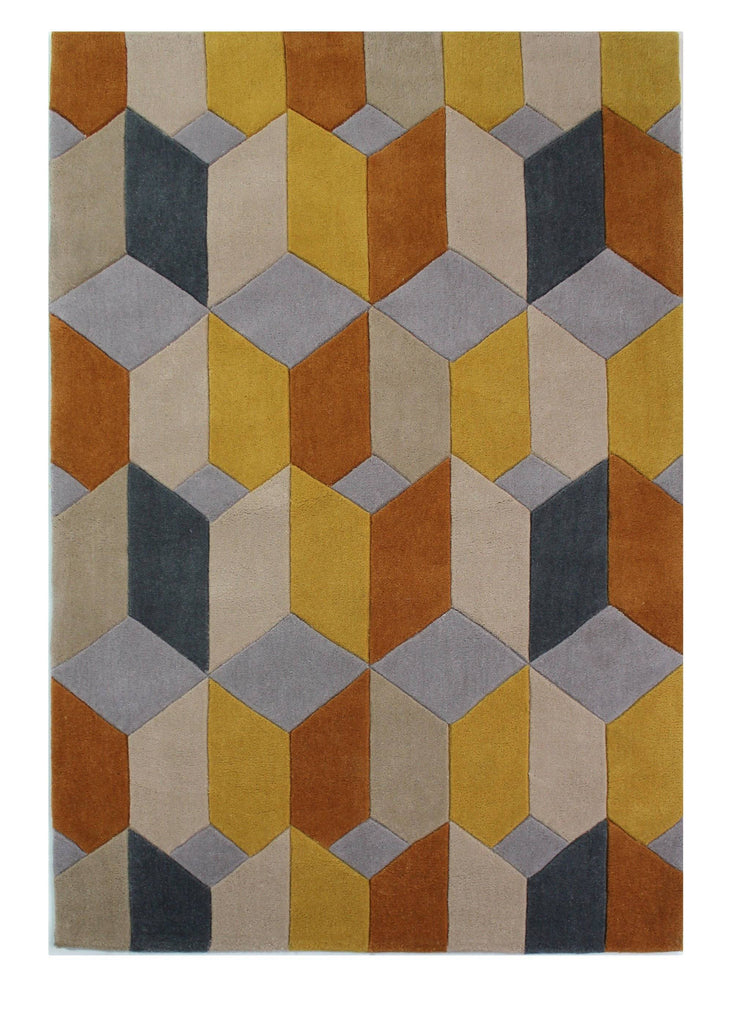 Kalani Ochre Area Rug RUGSANDROOMS 