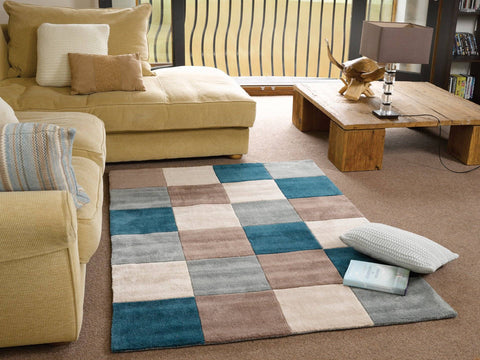 Wera Teal/Duck Egg Area Rug RUGSANDROOMS 