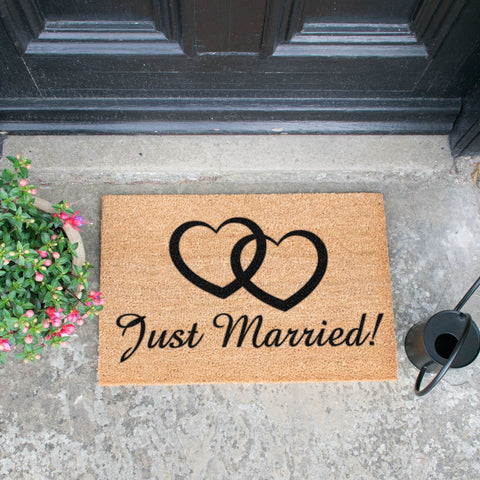 Just Married doormat RUGSANDROOMS 
