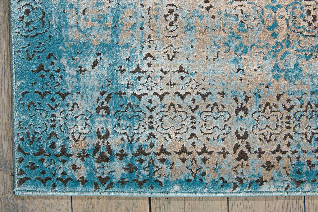Karma Blue Area Rug RUGSANDROOMS 