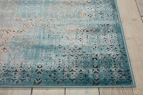 Image of Karma Blue Area Rug RUGSANDROOMS 