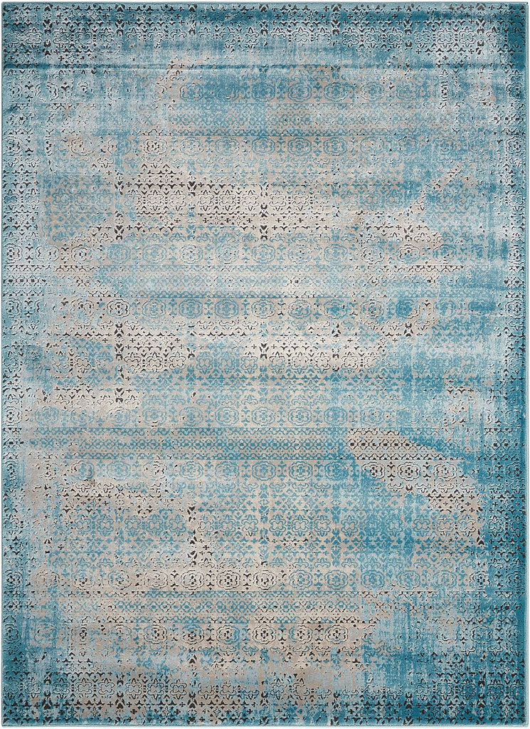 Karma Blue Area Rug RUGSANDROOMS 