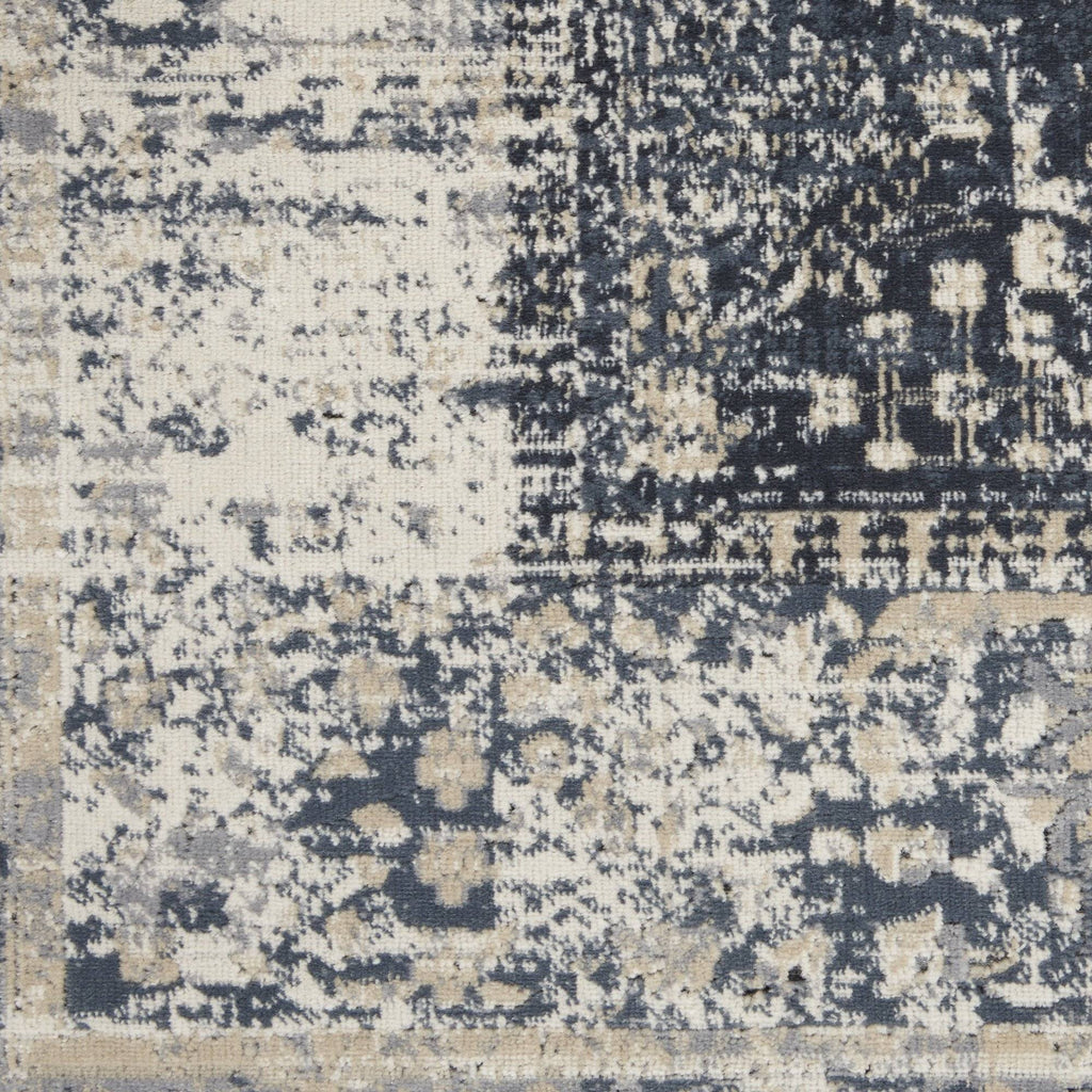 Kathy Ireland Malta Navy/Ivory Area Rug RUGSANDROOMS 
