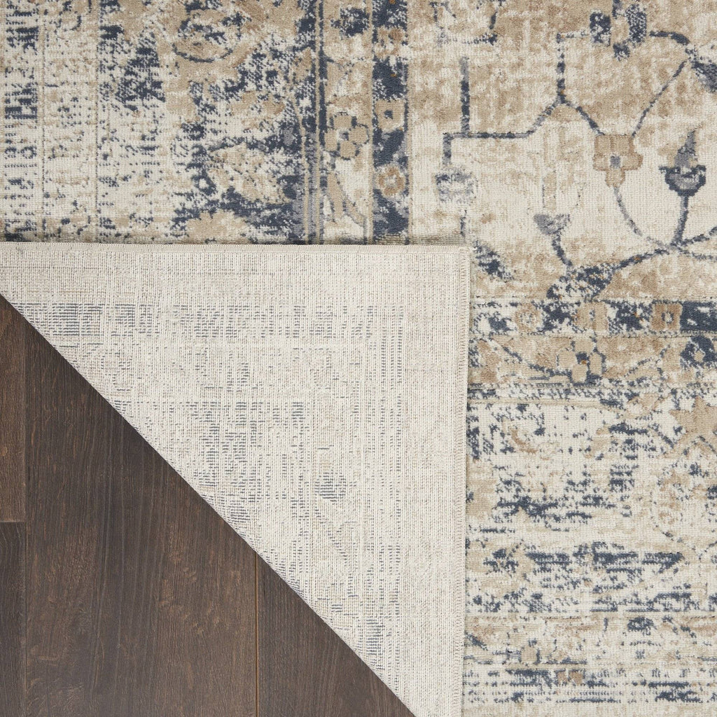 Kathy Ireland Malta Ivory/Blue 11 Area Rug RUGSANDROOMS 