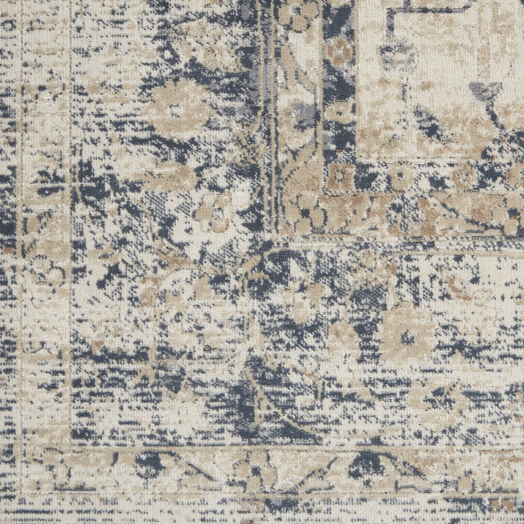 Kathy Ireland Malta Ivory/Blue 11 Area Rug RUGSANDROOMS 