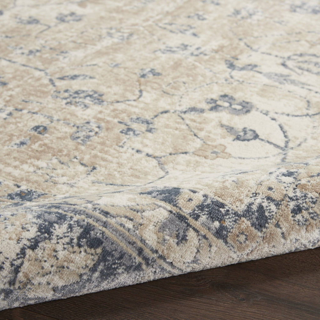 Kathy Ireland Malta Ivory/Blue 11 Area Rug RUGSANDROOMS 