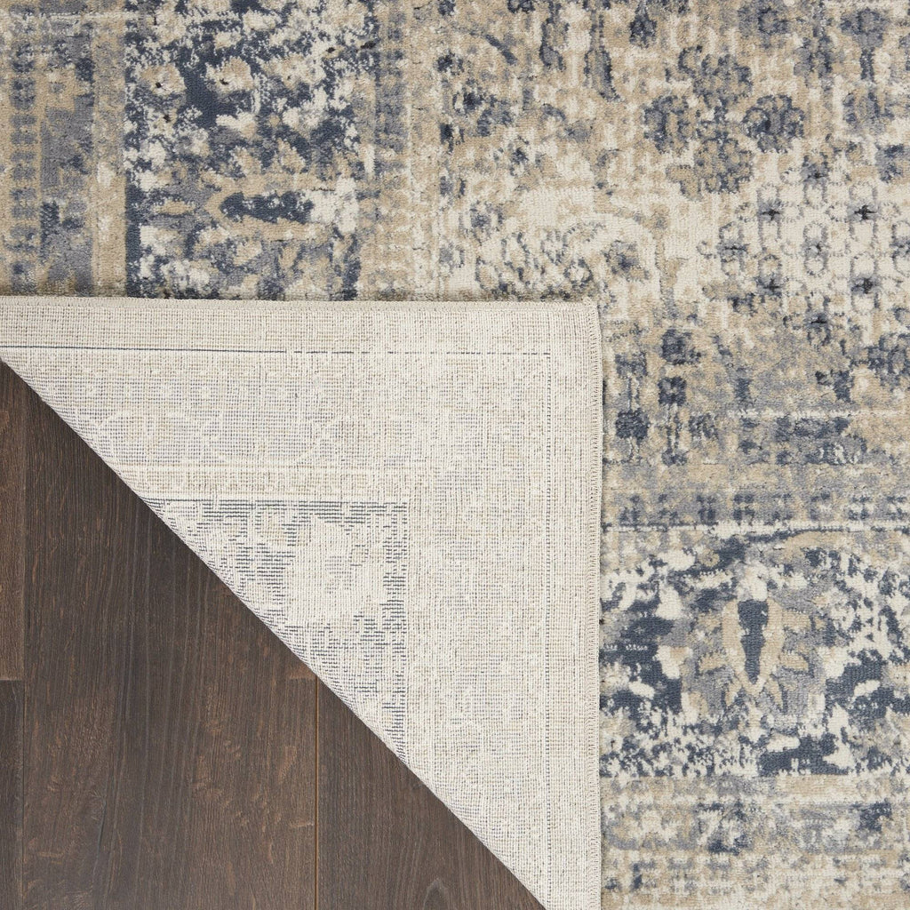 Kathy Ireland Malta Ivory/Blue 12 Area Rug RUGSANDROOMS 