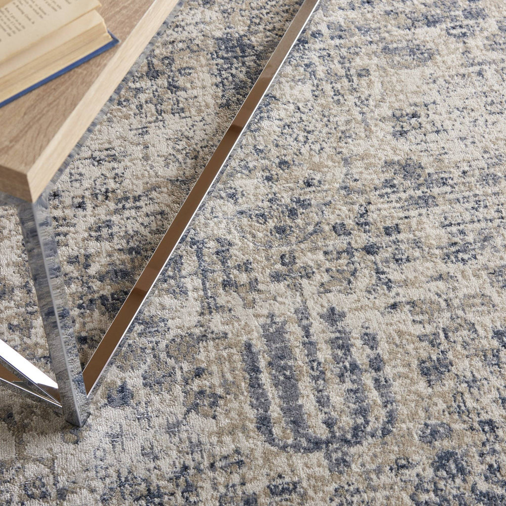 Kathy Ireland Malta Ivory/Blue 12 Area Rug RUGSANDROOMS 
