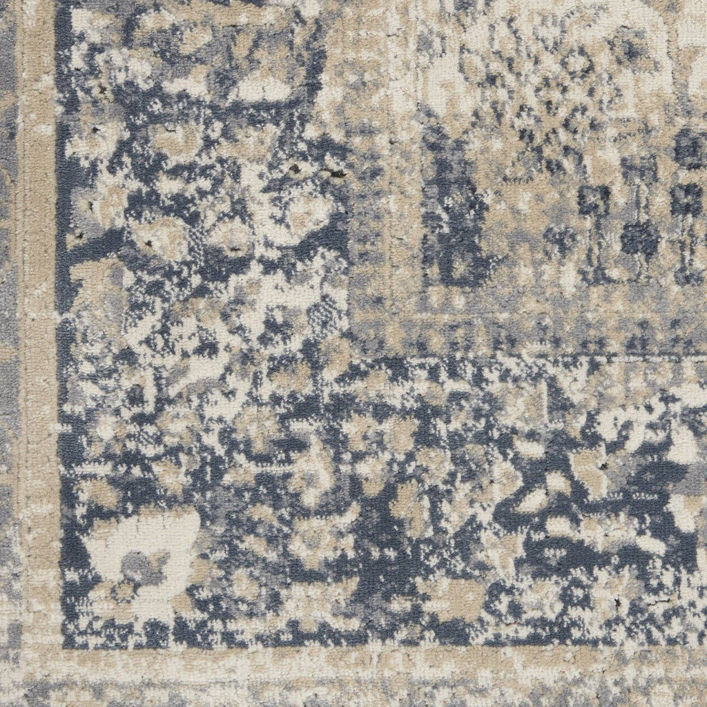 Kathy Ireland Malta Ivory/Blue 12 Area Rug RUGSANDROOMS 