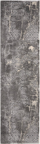 Image of Kathy Ireland Heritage Charcoal Grey Area Rug RUGSANDROOMS 