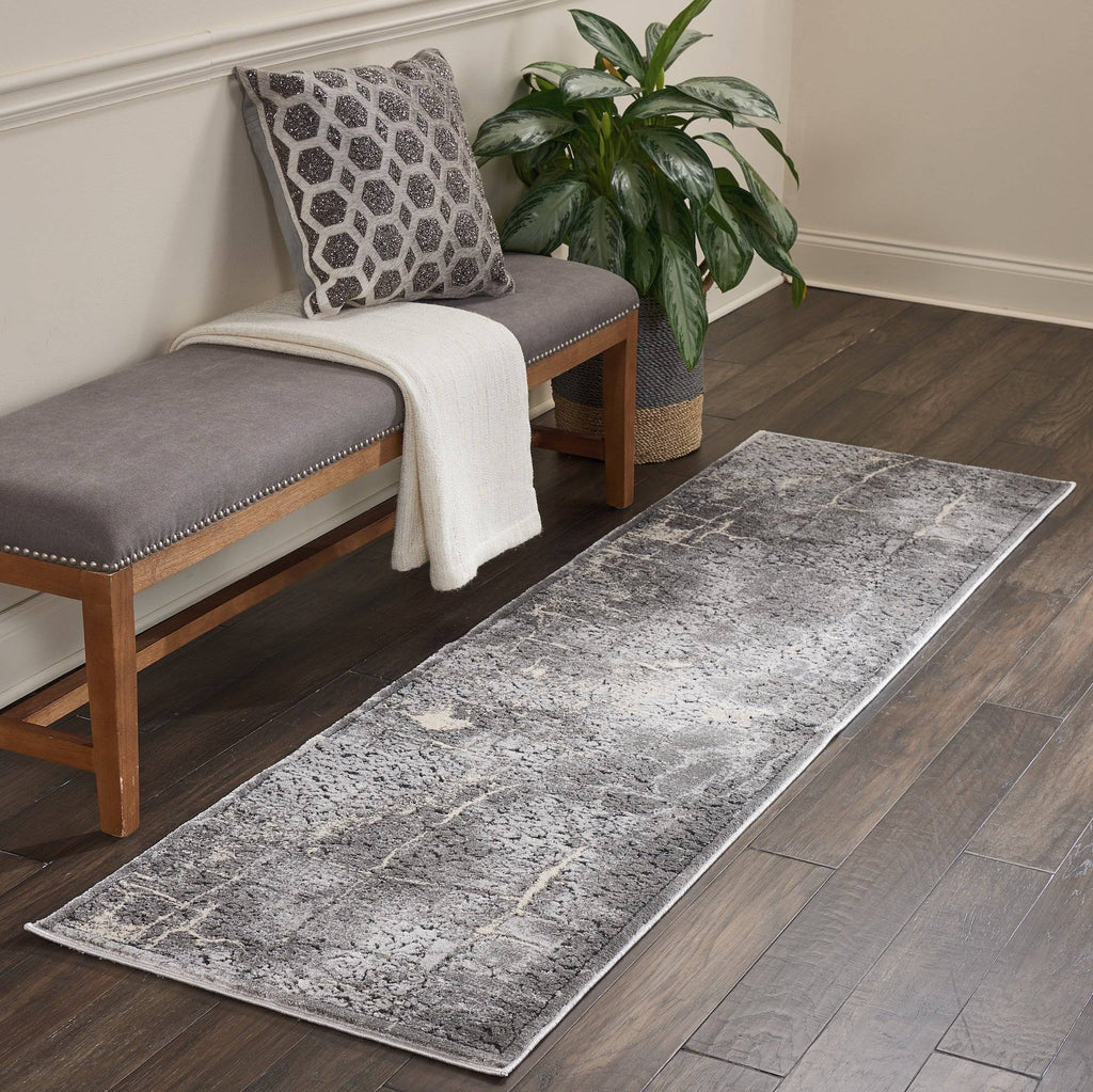 Kathy Ireland Heritage Charcoal Grey Area Rug RUGSANDROOMS 