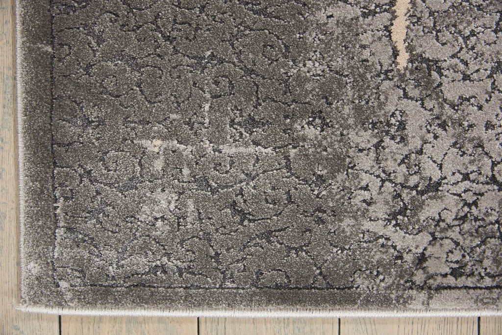 Kathy Ireland Heritage Charcoal Grey Area Rug RUGSANDROOMS 