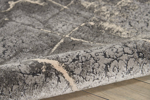 Image of Kathy Ireland Heritage Charcoal Grey Area Rug RUGSANDROOMS 