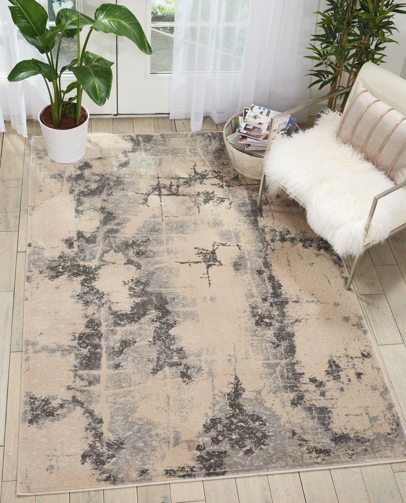 Kathy Ireland Heritage Beige Area Rug RUGSANDROOMS 