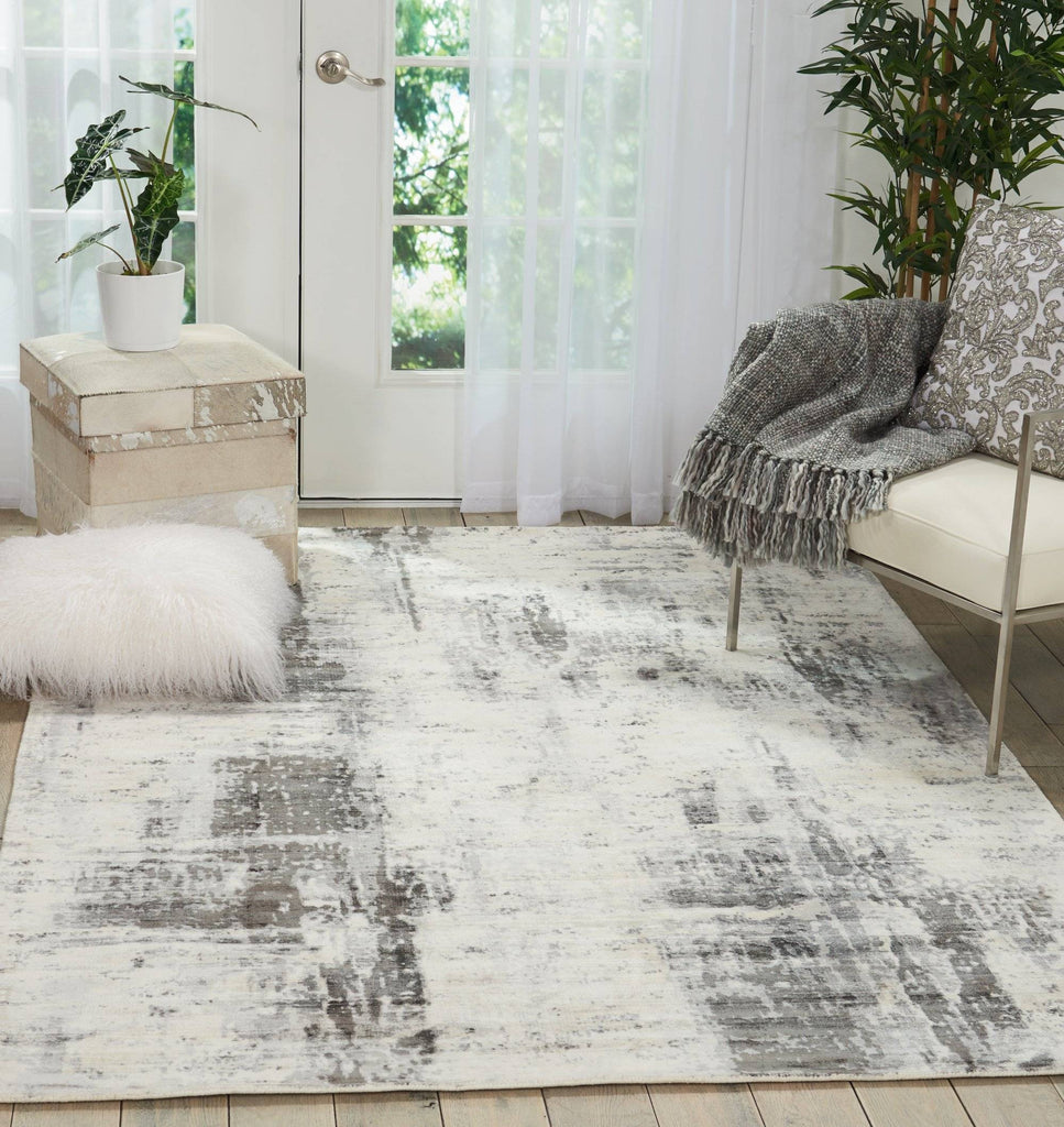 Kathy Ireland Safari Dreams Ivory/Grey Area Rug RUGSANDROOMS 