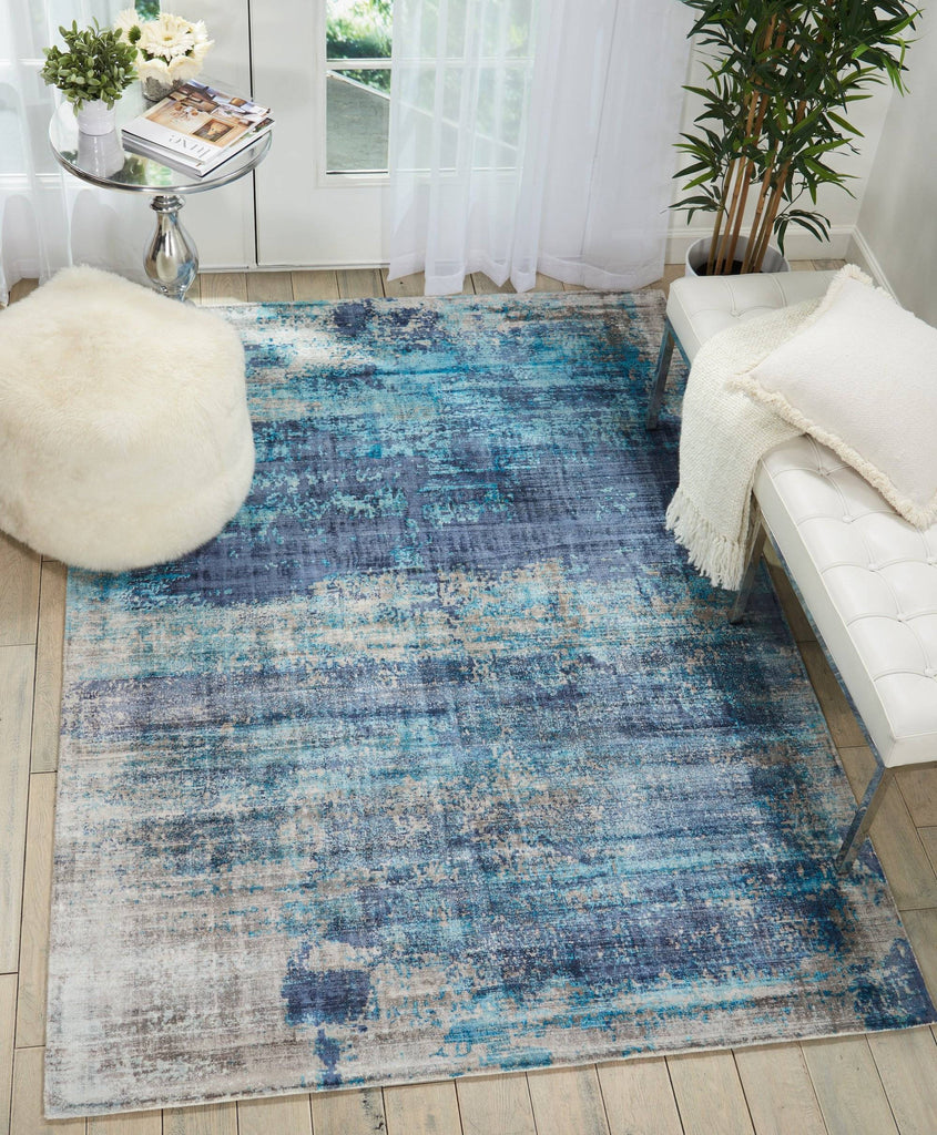 Kathy Ireland Safari Dreams Teal Area Rug RUGSANDROOMS 