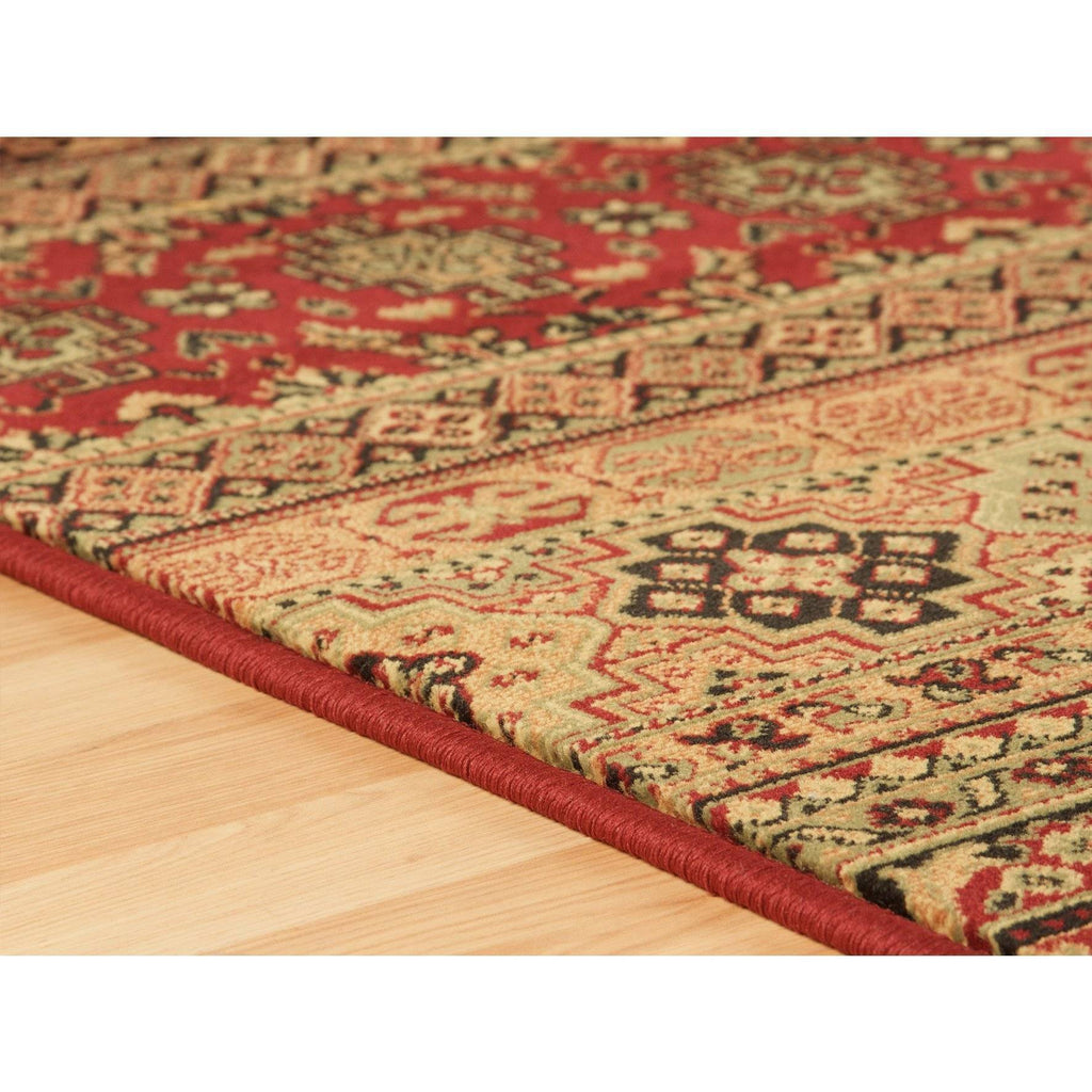 Kendra Red/Rust Area Rug RUGSANDROOMS 