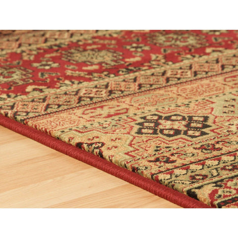 Image of Kendra Red/Rust Area Rug RUGSANDROOMS 