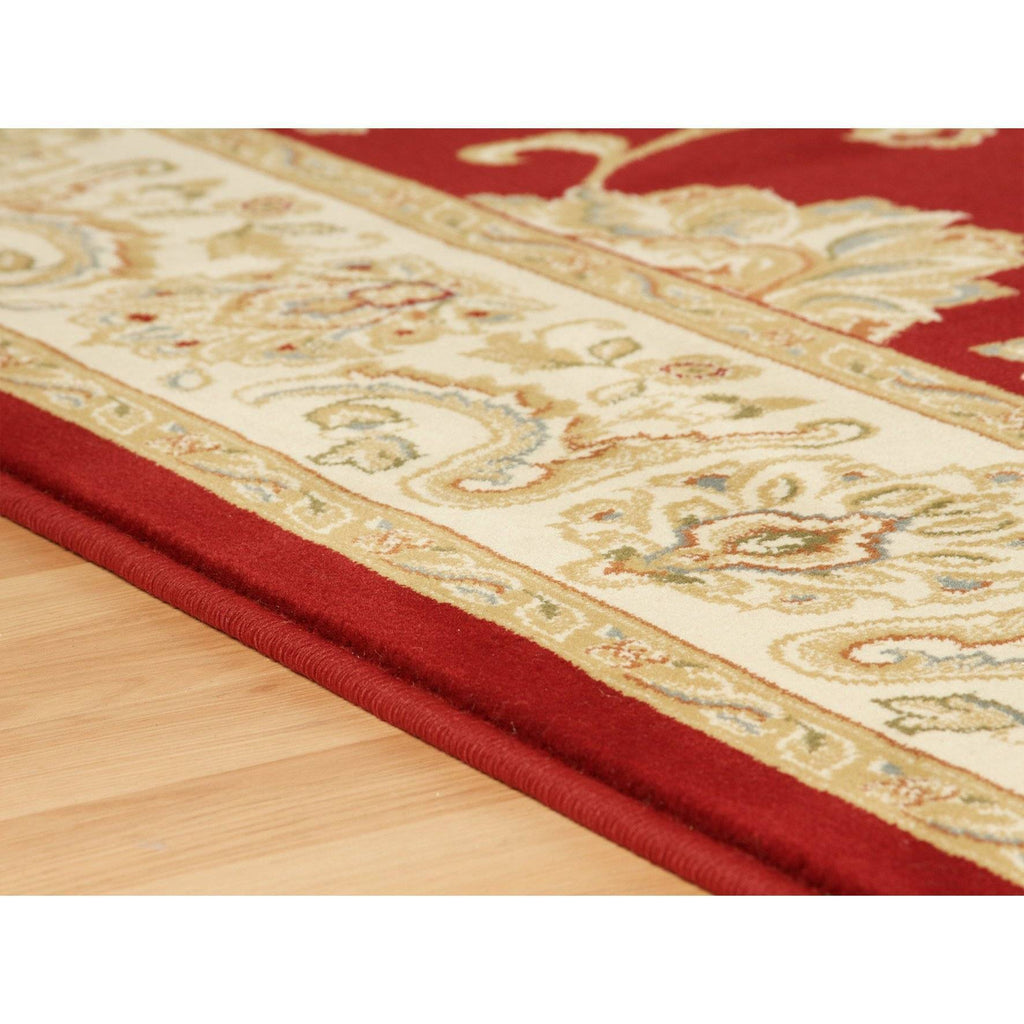 Kendra Red/Cream Area Rug RUGSANDROOMS 