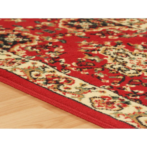 Image of Shan Red Area Rug RUGSANDROOMS 