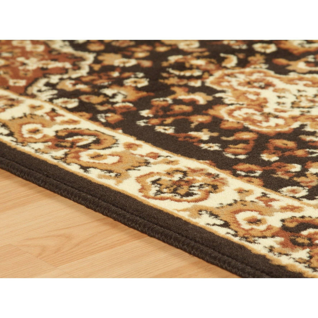Shan Black Area Rug RUGSANDROOMS 