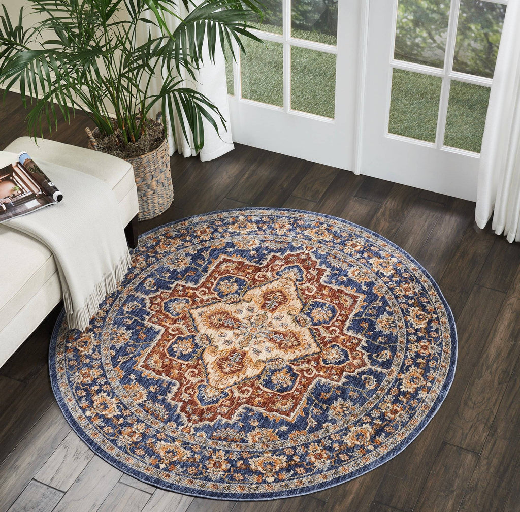 Lagos Blue Area Rug RUGSANDROOMS 
