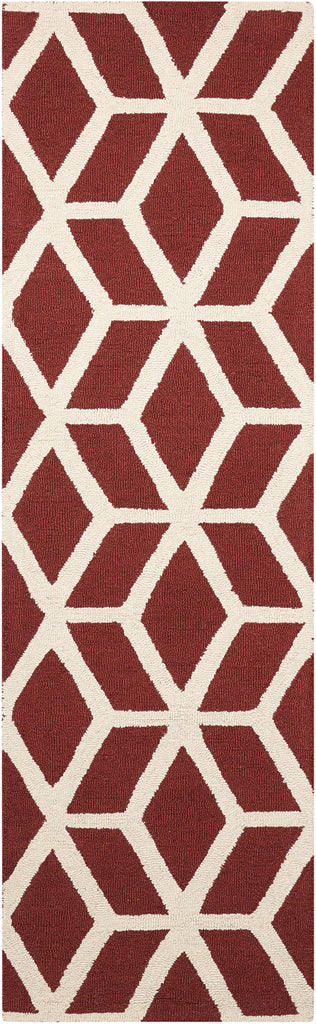 Nourison Brick/Ivory Area Rug RUGSANDROOMS 