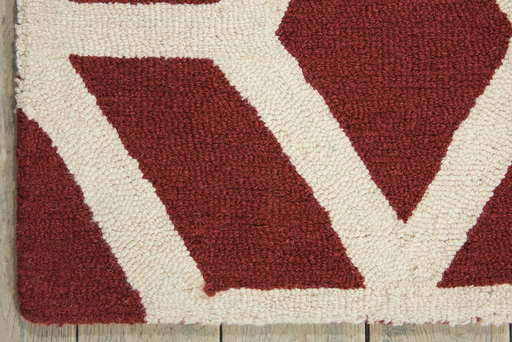 Nourison Brick/Ivory Area Rug RUGSANDROOMS 