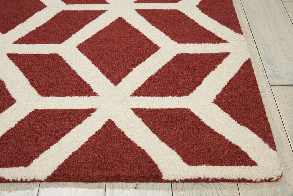 Nourison Brick/Ivory Area Rug RUGSANDROOMS 