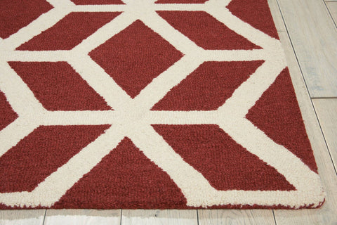 Image of Nourison Brick/Ivory Area Rug RUGSANDROOMS 