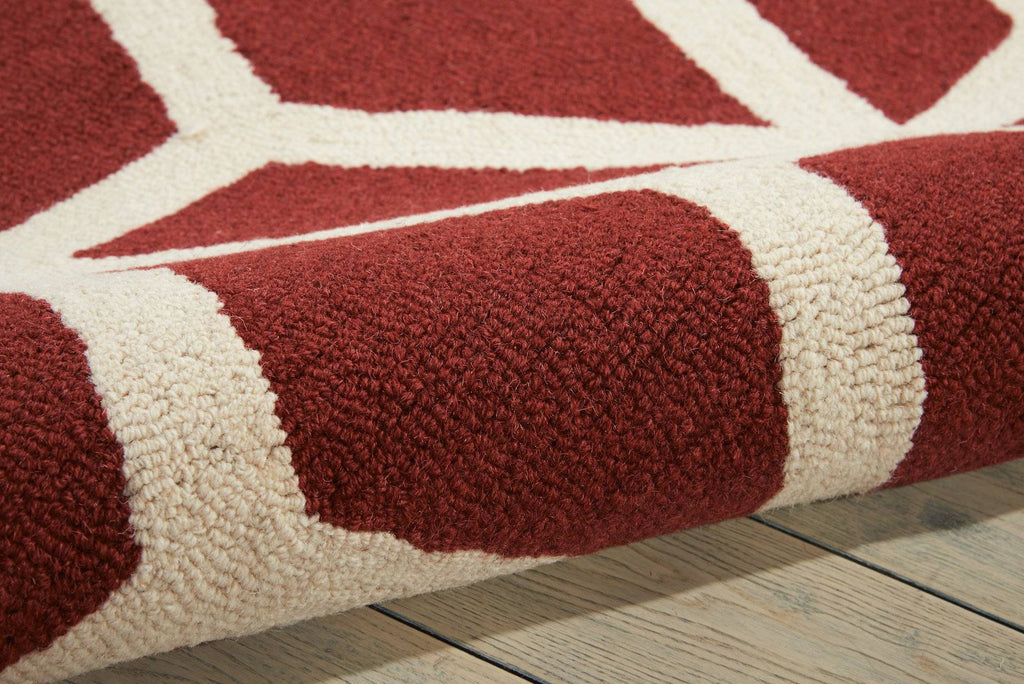 Nourison Brick/Ivory Area Rug RUGSANDROOMS 