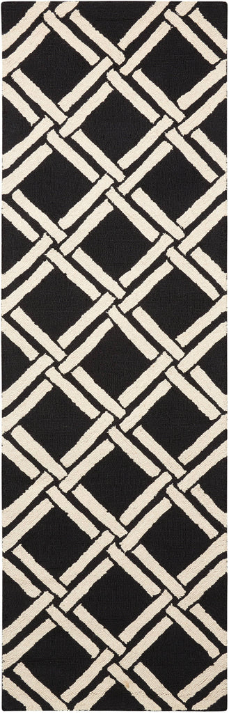 Nourison Black/White Area Rug RUGSANDROOMS 