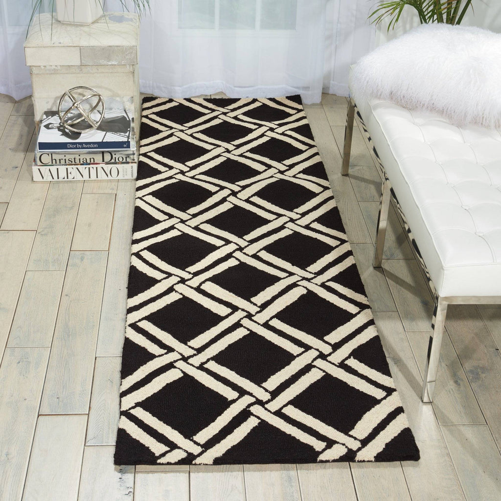 Nourison Black/White Area Rug RUGSANDROOMS 