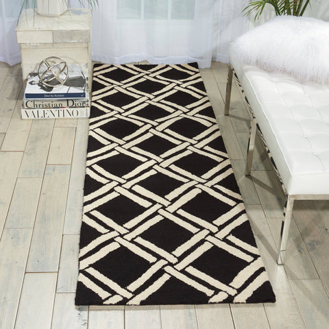 Nourison Black/White Area Rug RUGSANDROOMS 