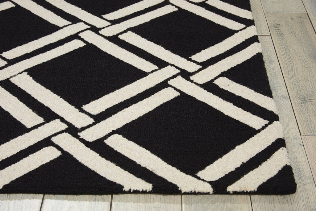 Nourison Black/White Area Rug RUGSANDROOMS 