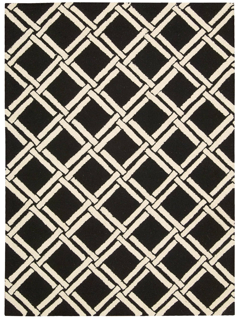 Nourison Black/White Area Rug RUGSANDROOMS 
