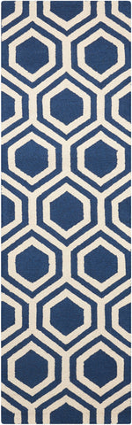 Image of Montrel Blue/Ivory Area Rug RUGSANDROOMS 