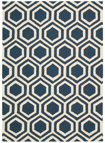 Image of Montrel Blue/Ivory Area Rug RUGSANDROOMS 