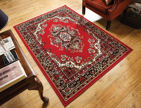 Yuri Red Area Rug RUGSANDROOMS 